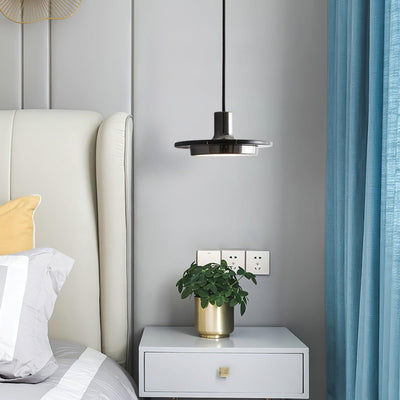 Bram Pendant Lamp Marble Double Circle Modern