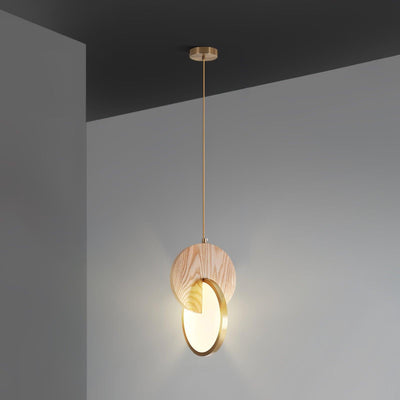 Lysola Wood Ring Pendant Light