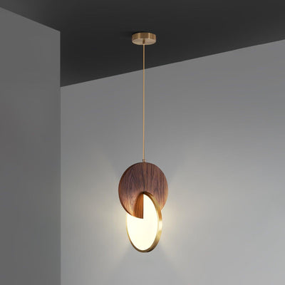 Lysola Wood Ring Pendant Light