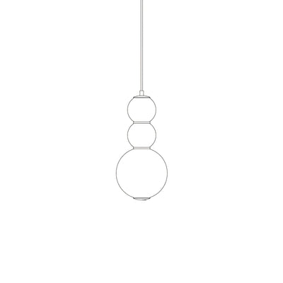 Frankie Minimalist Glass Pendant Light