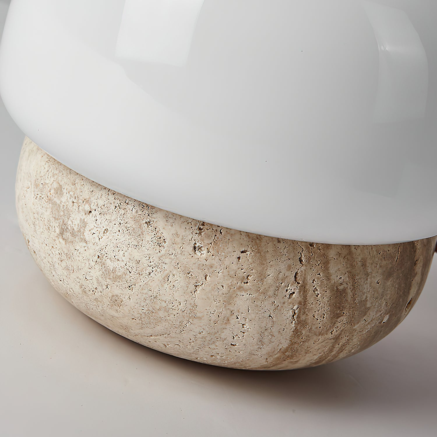 Eldoreth Dome Base Travertine Table Lamp