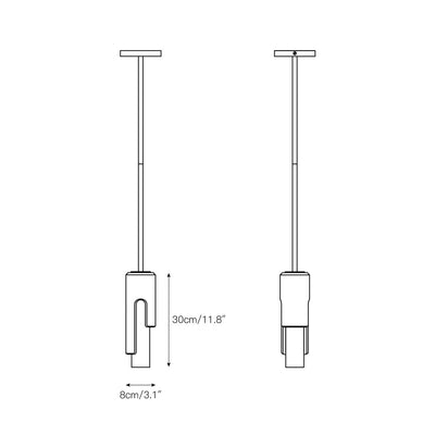 Elix Modern Minimalist Marble Glass Pendant Lamp