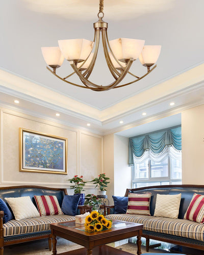 Crown Classic Brass Chandelier