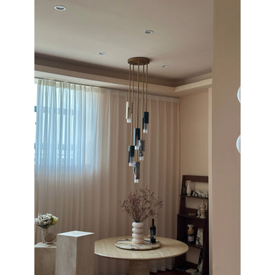 Elix Modern Minimalist Marble Glass Pendant Lamp
