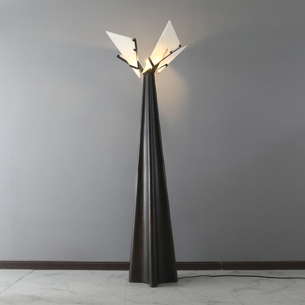Spire Alabaster Floor Lamp