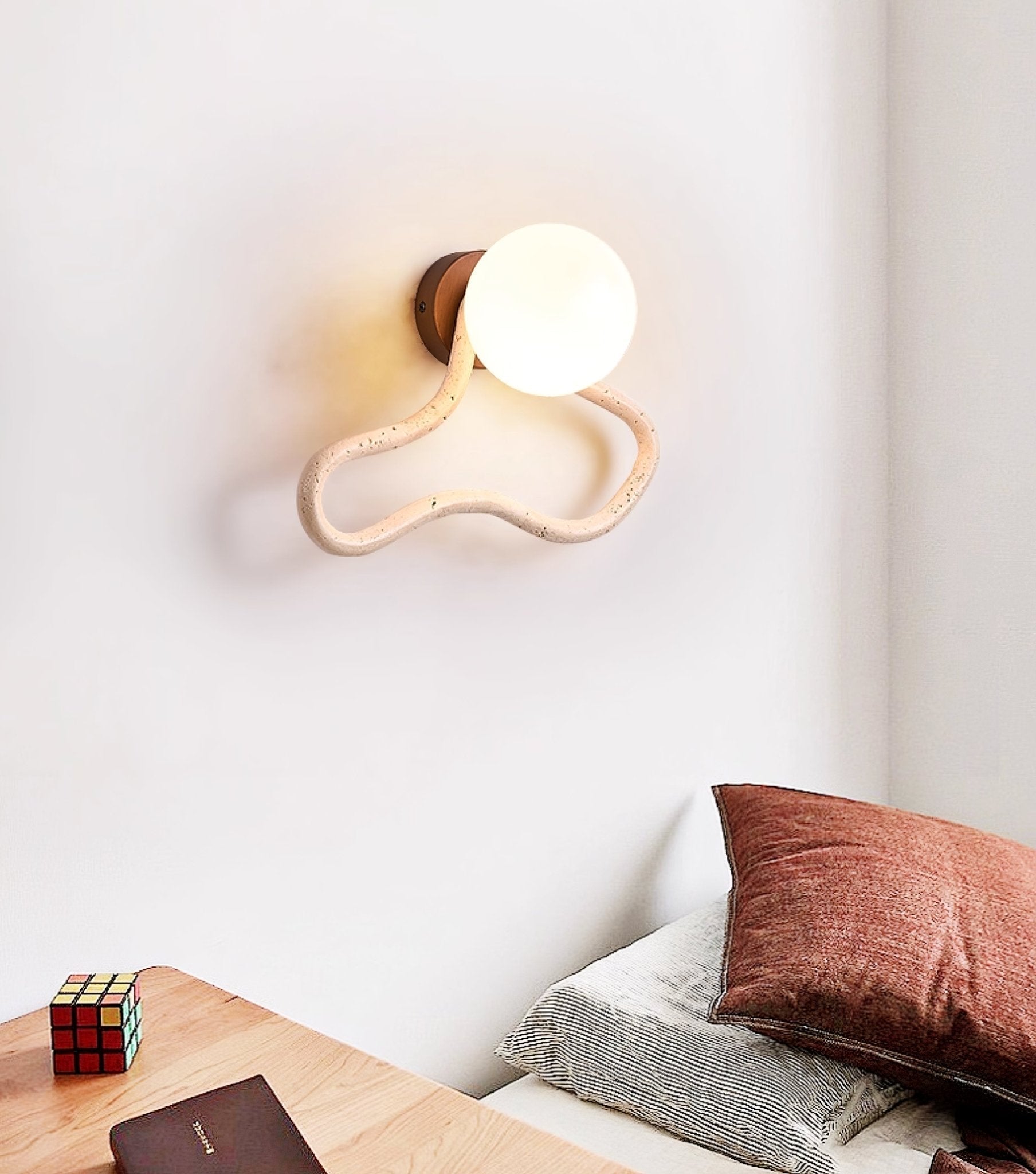 Meldox Travertine Wall Sconce