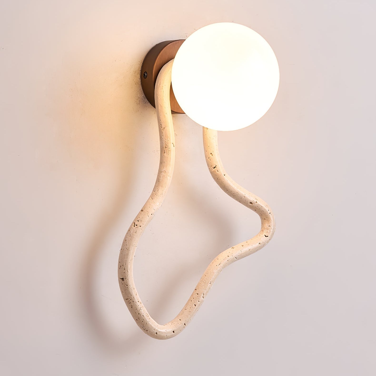 Meldox Travertine Wall Sconce