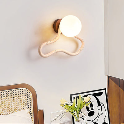Meldox Travertine Wall Sconce