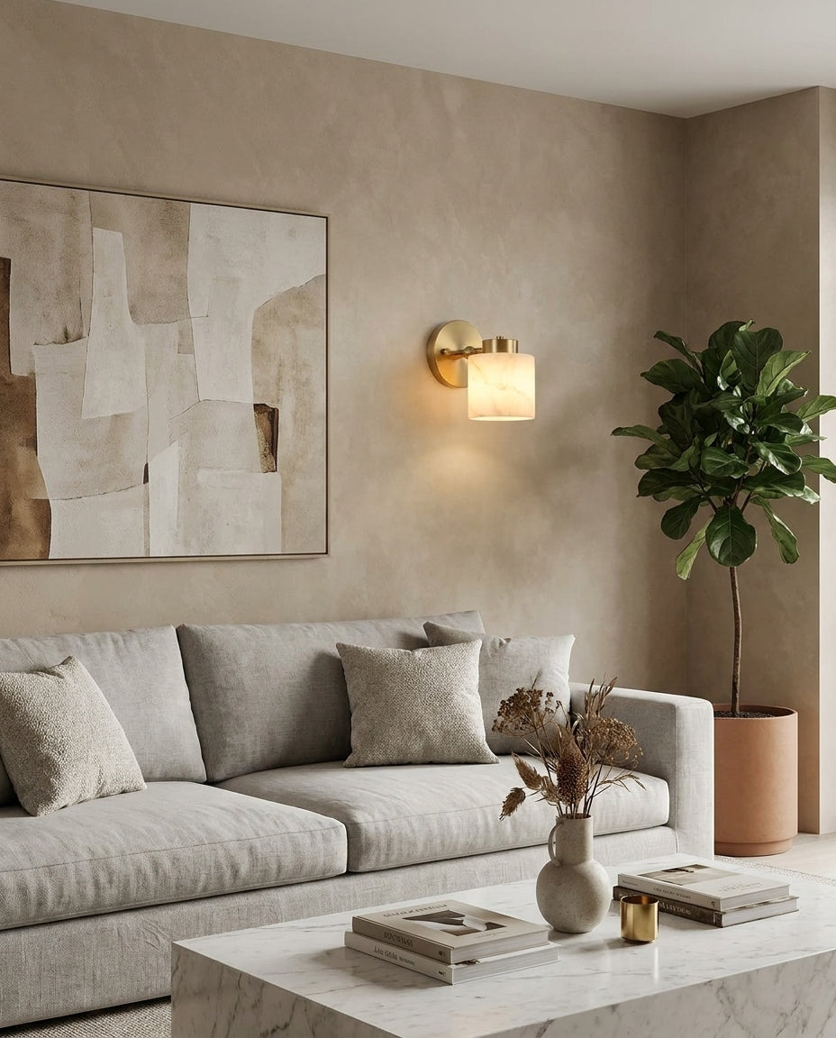 Isencombe Alabaster Wall Sconce