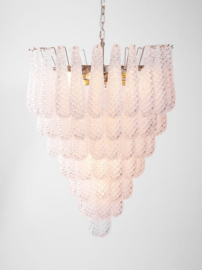 Lioralella Chandelier Clear Droplets Murano Glass Waterfall Diamond