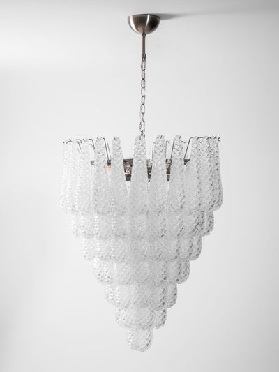Lioralella Chandelier Clear Droplets Murano Glass Waterfall Diamond