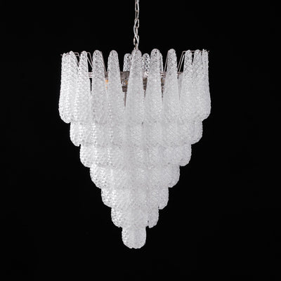 Lioralella Chandelier Clear Droplets Murano Glass Waterfall Diamond