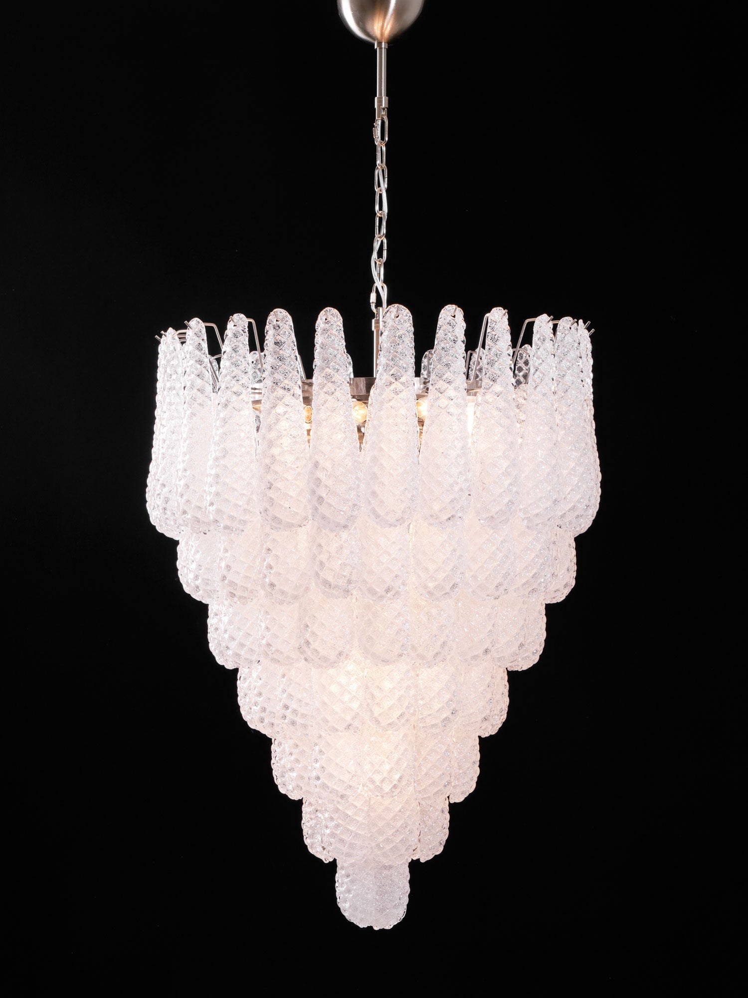 Lioralella Chandelier Clear Droplets Murano Glass Waterfall Diamond