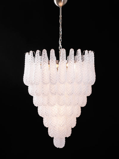 Lioralella Chandelier Clear Droplets Murano Glass Waterfall Diamond