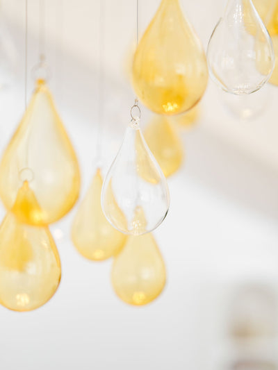 Droplets Cascading Chandelier