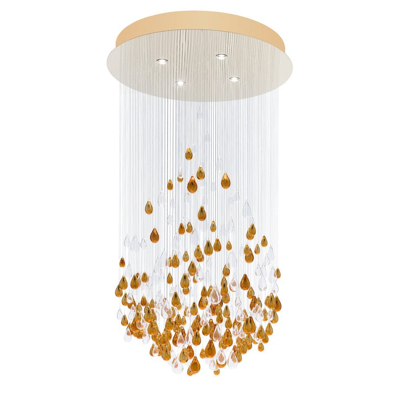Droplets Cascading Chandelier