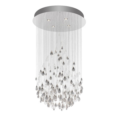 Droplets Cascading Chandelier