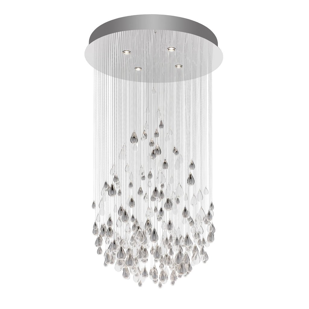 Droplets Cascading Chandelier