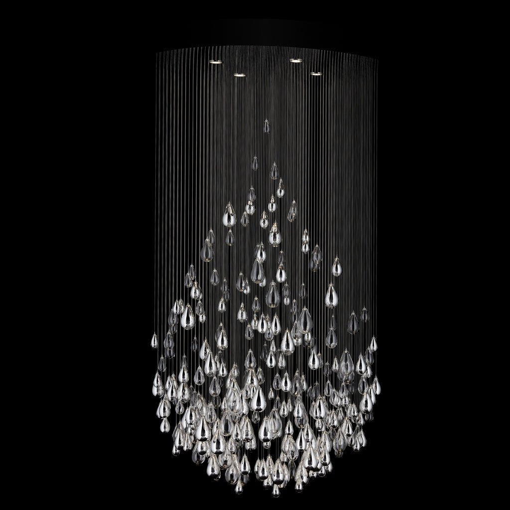 Droplets Cascading Chandelier