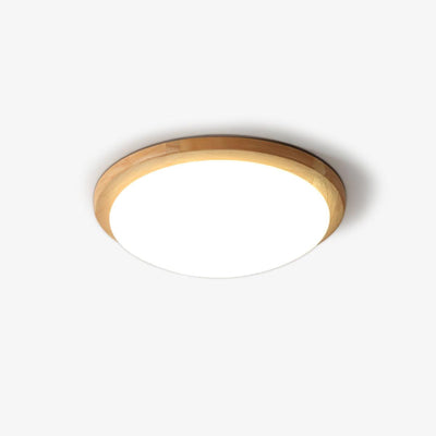 Myshae Modern Minimalist Drum Wood Ceiling Lamp