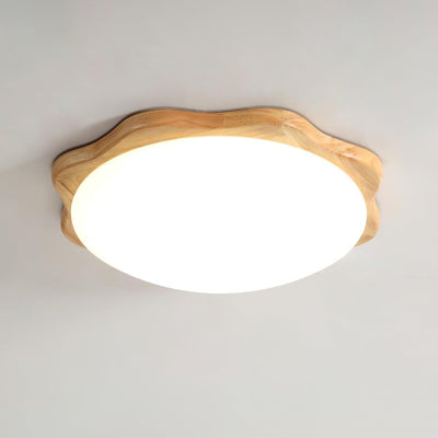 Myshae Modern Minimalist Drum Wood Ceiling Lamp