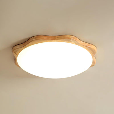 Myshae Modern Minimalist Drum Wood Ceiling Lamp