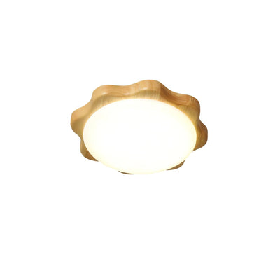 Myshae Modern Minimalist Drum Wood Ceiling Lamp