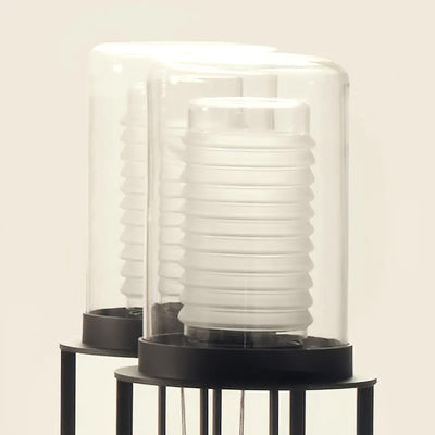 Lioraielle Dual Cylinder Glass Floor Lamp