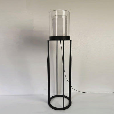 Lioraielle Dual Cylinder Glass Floor Lamp