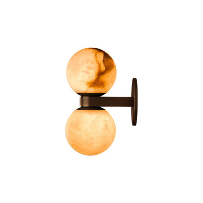Lush Globe Alabaster Wall Lamp