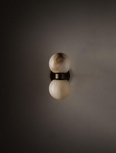 Lush Globe Alabaster Wall Lamp