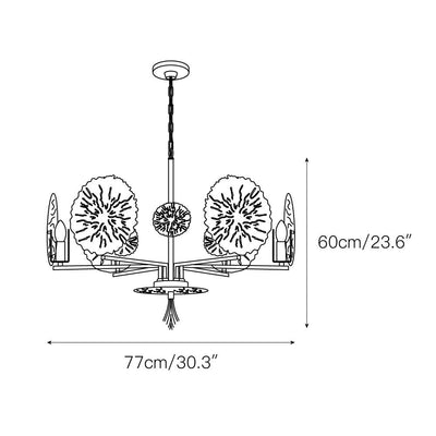Dandelion Brass Chandelier