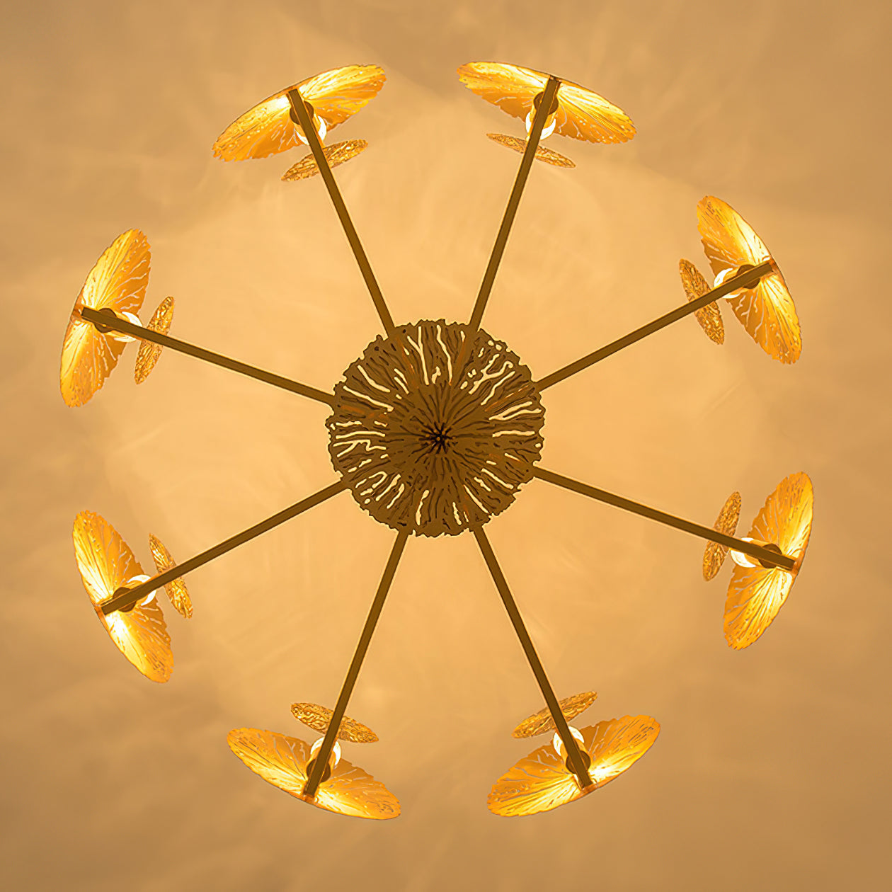 Dandelion Brass Chandelier