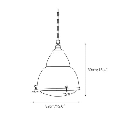 Dunlop Red Pendant Lamp