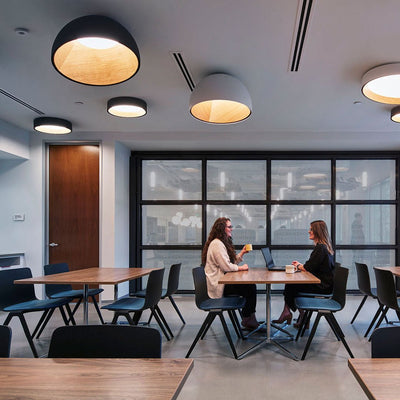 Coda Ceiling Lamp Dome Wood Minimalist