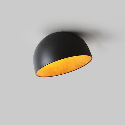 Coda Ceiling Lamp Dome Wood Minimalist
