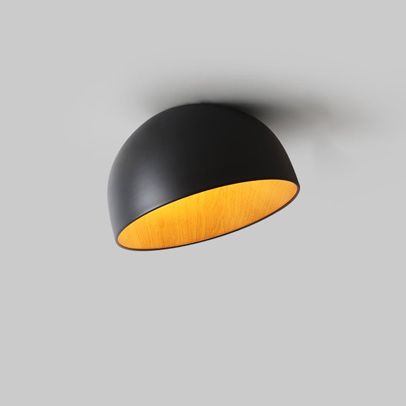 Coda Ceiling Lamp Dome Wood Minimalist