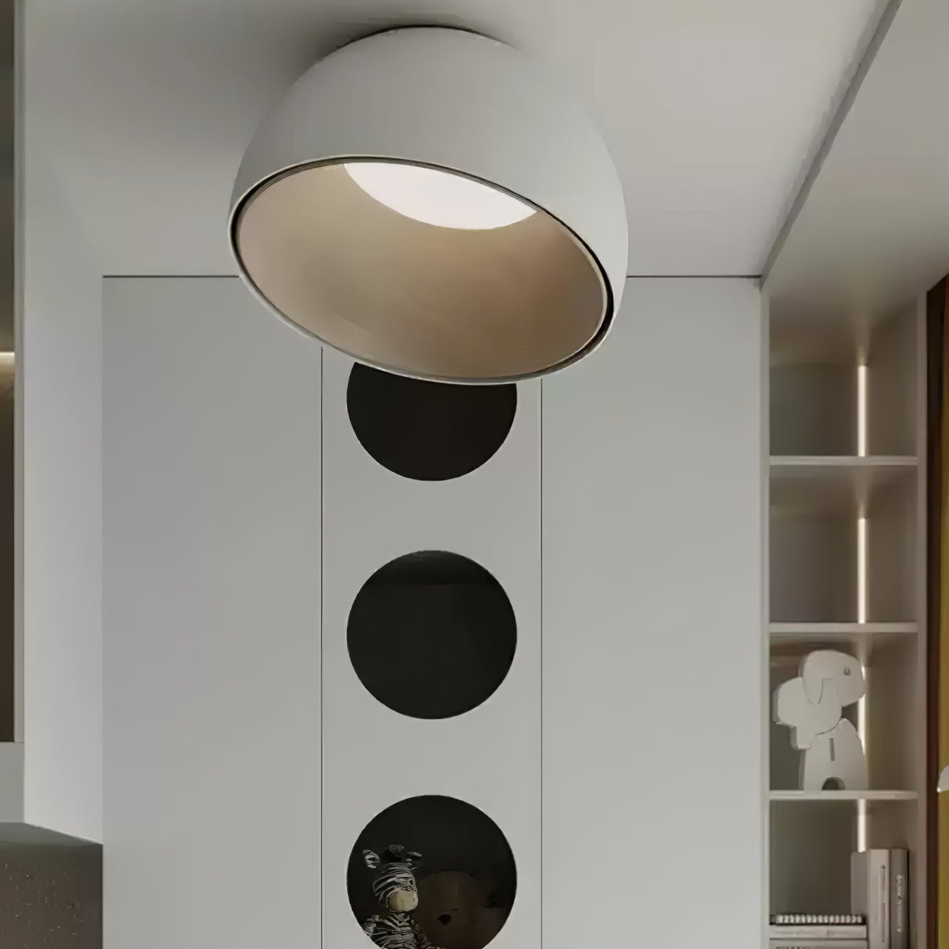 Coda Ceiling Lamp Dome Wood Minimalist