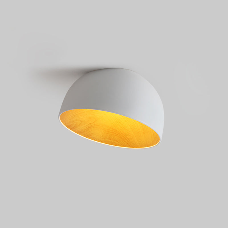 Coda Ceiling Lamp Dome Wood Minimalist