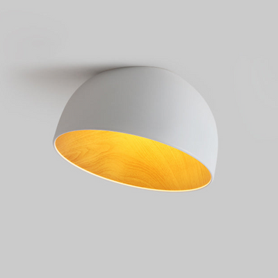 Coda Ceiling Lamp Dome Wood Minimalist