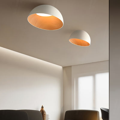 Coda Ceiling Lamp Dome Wood Minimalist