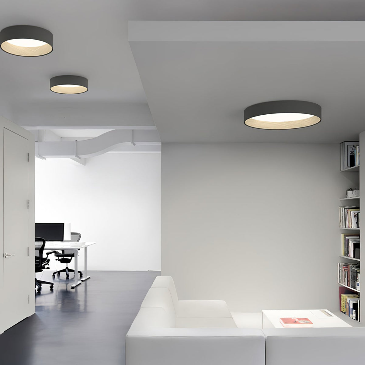 Denvir Modern Minimalist Round Ceiling Lamp