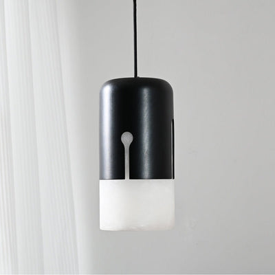 Silas Alabaster Duotone Capsule Pendant Lamp