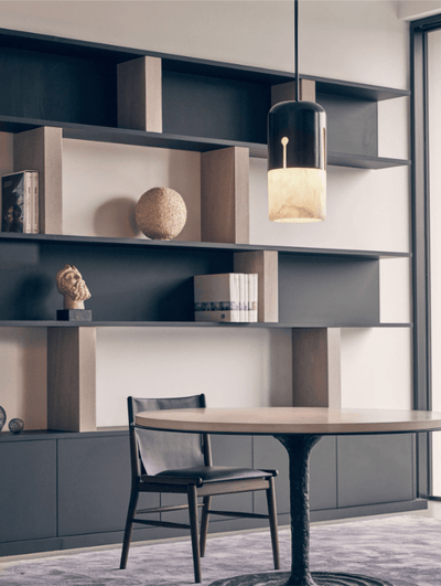 Silas Alabaster Duotone Capsule Pendant Lamp