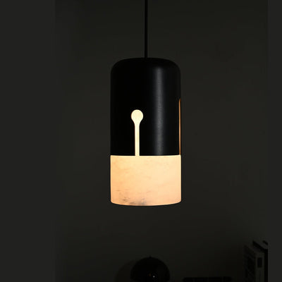 Silas Alabaster Duotone Capsule Pendant Lamp