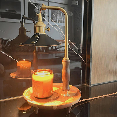 Cadorir Industrial Leather Desk Lamp