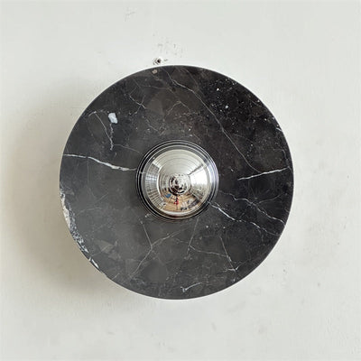 Alba Modern Minimalist Chrome Marble Wall Lamp