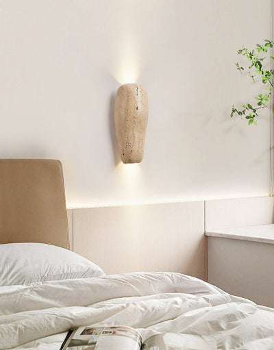 Haldenra Earthy Stone Wall Sconce