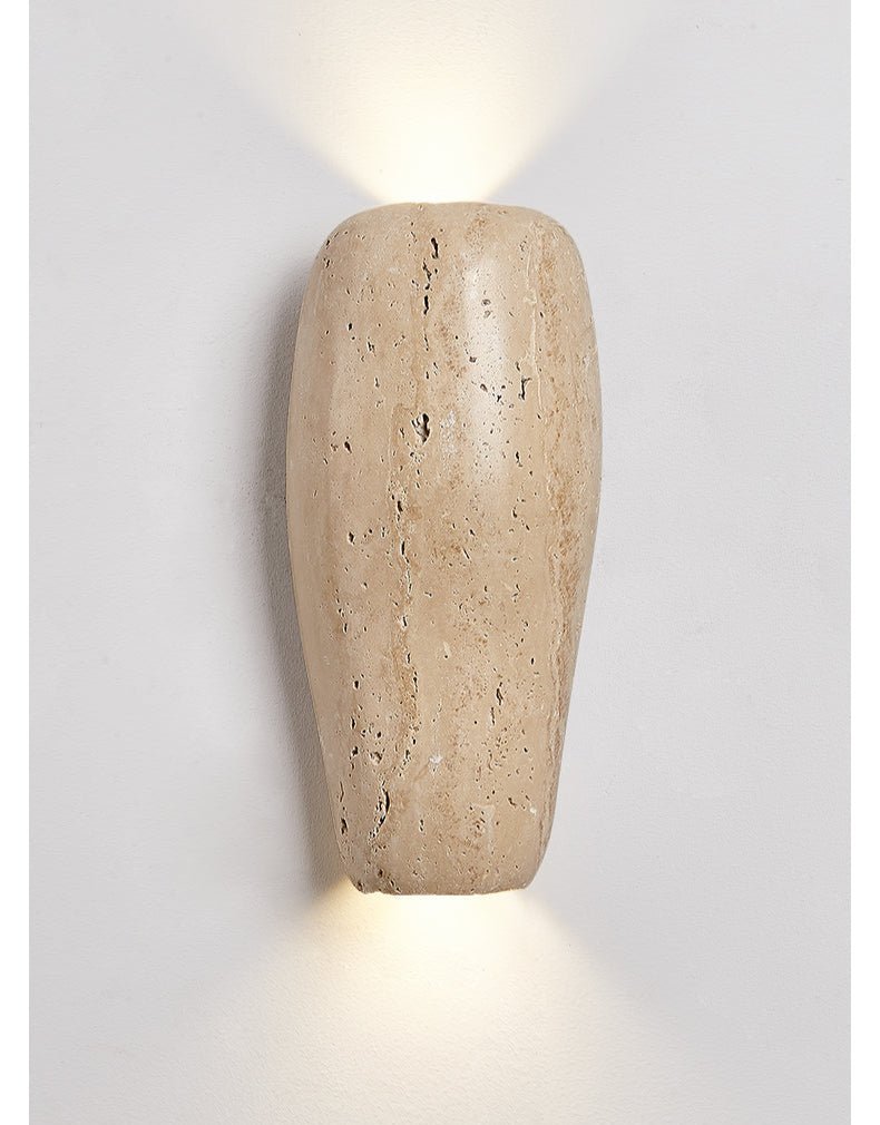 Haldenra Earthy Stone Wall Sconce