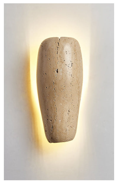 Haldenra Earthy Stone Wall Sconce
